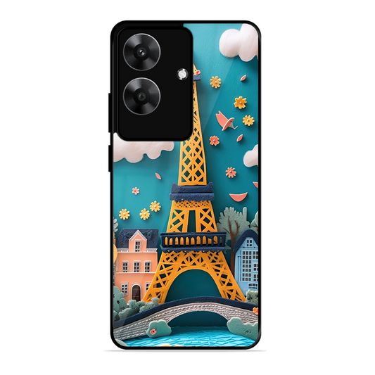 Eiffel Tower Printed Protective Phone Cover forRealme C61