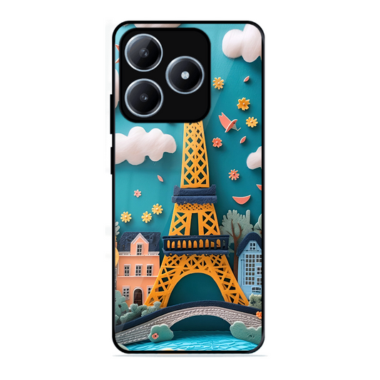 Eiffel Tower Printed Protective Phone Cover forRealme C63 4G