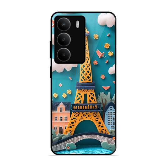 Eiffel Tower Printed Protective Phone Cover forRealme C73 5G