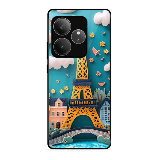 Eiffel Tower Printed Protective Phone Cover forRealme Gt 6