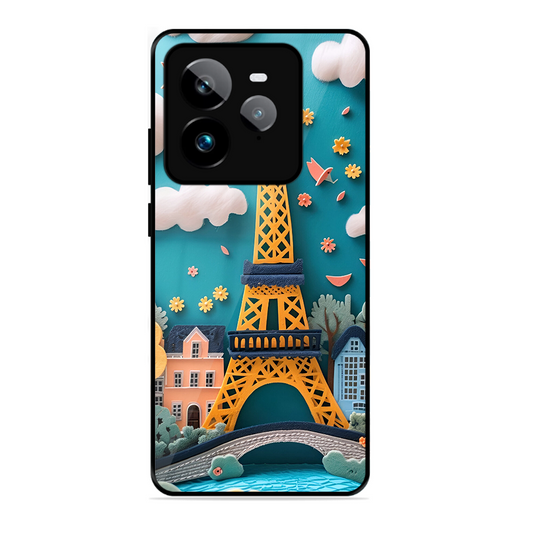 Eiffel Tower Printed Protective Phone Cover forRealme Gt 7 Pro 5G