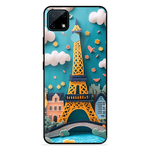 Eiffel Tower Printed Protective Phone Cover forRealme Narzo 30A