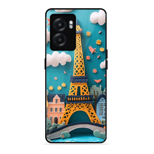 Eiffel Tower Printed Protective Phone Cover forRealme Narzo 50 5G