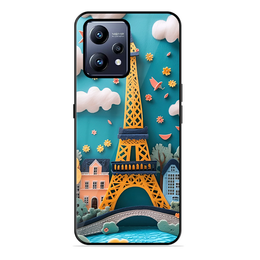 Eiffel Tower Printed Protective Phone Cover forRealme Narzo 50 Pro