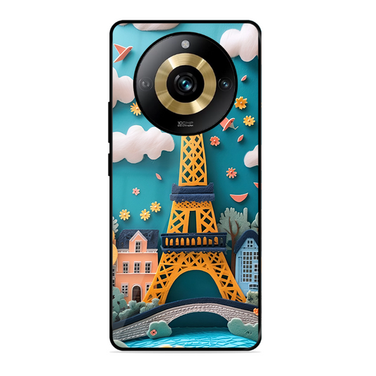 Eiffel Tower Printed Protective Phone Cover forRealme Narzo 60 Pro 5G