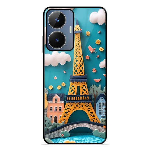 Eiffel Tower Printed Protective Phone Cover forRealme Narzo N55