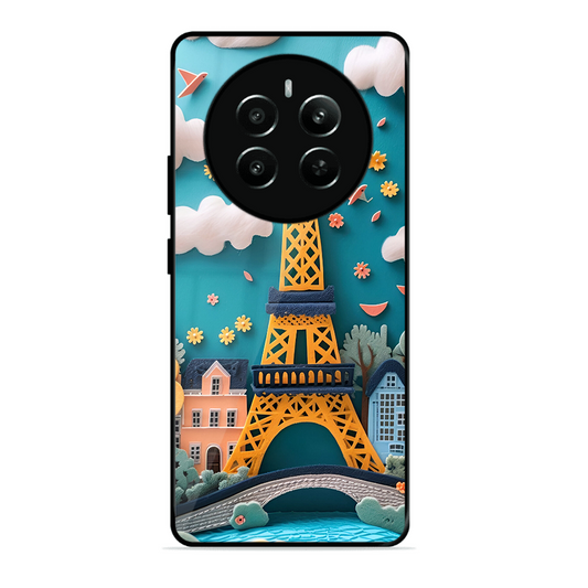Eiffel Tower Printed Protective Phone Cover forRealme P1 5G