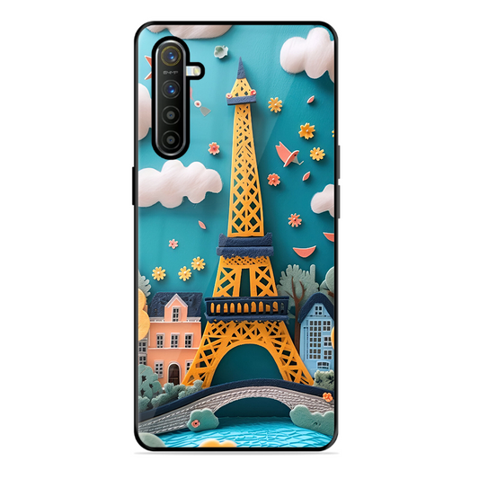 Eiffel Tower Printed Protective Phone Cover forRealme Xt