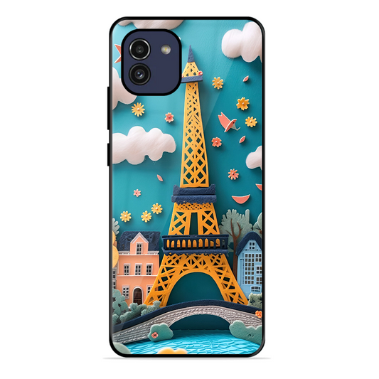 Eiffel Tower Printed Protective Phone Cover forSamsung Galaxy A03