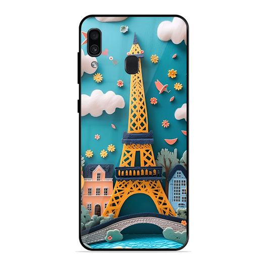 Eiffel Tower Printed Protective Phone Cover forSamsung Galaxy A30