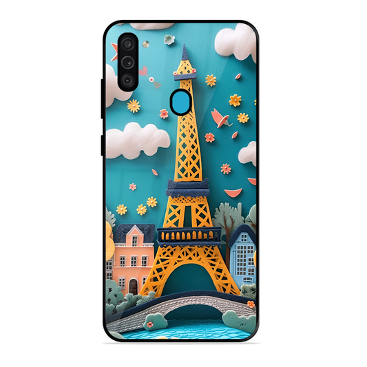 Eiffel Tower Printed Protective Phone Cover forSamsung Galaxy M11