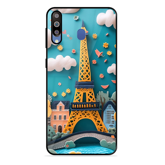 Eiffel Tower Printed Protective Phone Cover forSamsung Galaxy M30