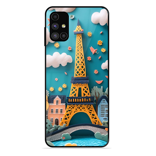 Eiffel Tower Printed Protective Phone Cover forSamsung Galaxy M31S