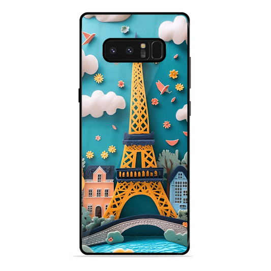 Eiffel Tower Printed Protective Phone Cover forSamsung Galaxy Note 8