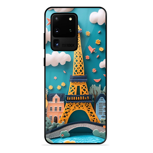 Eiffel Tower Printed Protective Phone Cover forSamsung Galaxy S20 Ultra