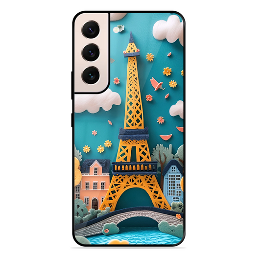 Eiffel Tower Printed Protective Phone Cover forSamsung Galaxy S22 5G