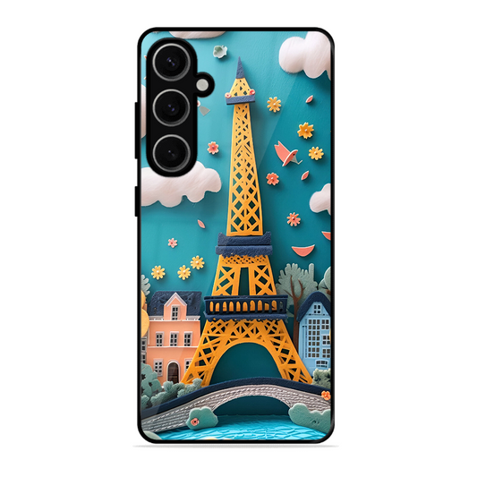 Eiffel Tower Printed Protective Phone Cover forSamsung Galaxy S24 Plus 5G