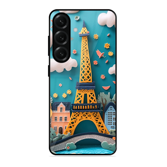 Eiffel Tower Printed Protective Phone Cover forSamsung Galaxy S25 5G