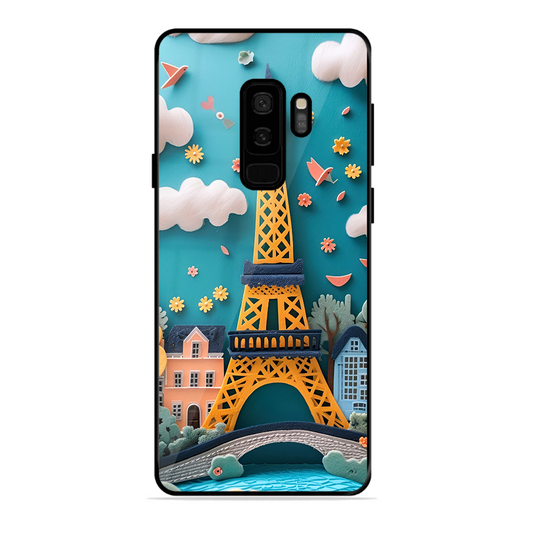Eiffel Tower Printed Protective Phone Cover forSamsung Galaxy S9 Plus