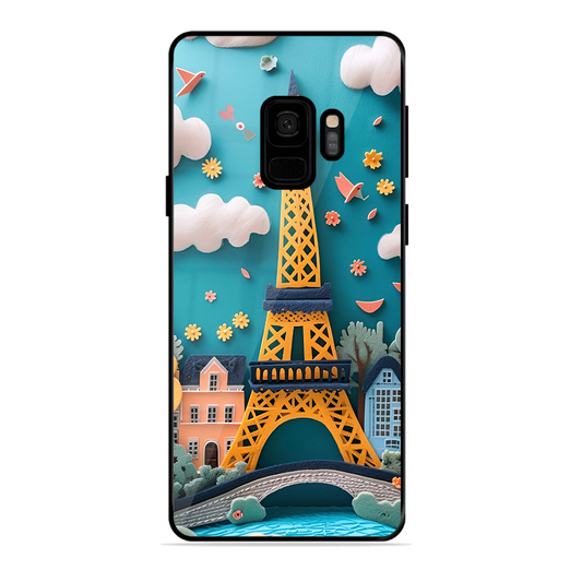 Eiffel Tower Printed Protective Phone Cover forSamsung Galaxy S9