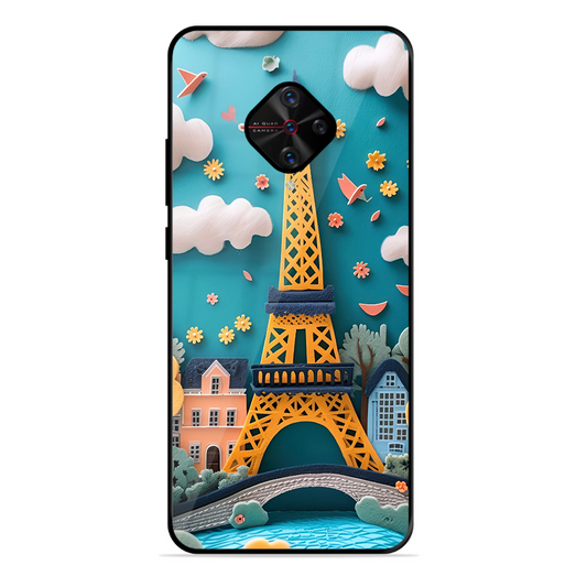 Eiffel Tower Printed Protective Phone Cover forVivo S1 Pro