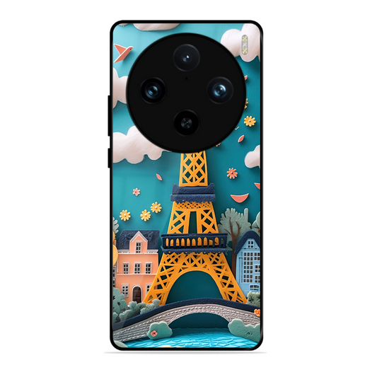 Eiffel Tower Printed Protective Phone Cover forVivo X100 Pro 5G