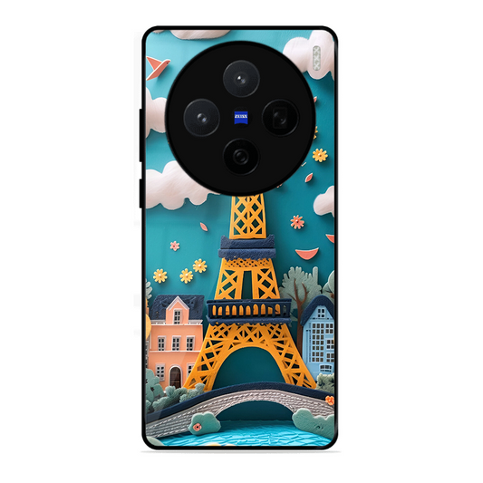 Eiffel Tower Printed Protective Phone Cover forVivo X200 5G