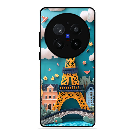 Eiffel Tower Printed Protective Phone Cover forVivo X200 Pro 5G