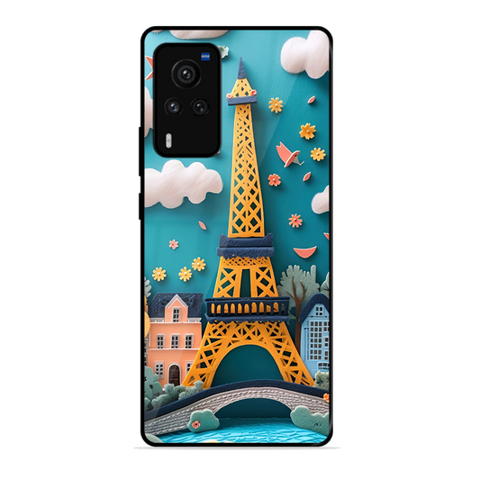 Eiffel Tower Printed Protective Phone Cover forVivo X60 Pro