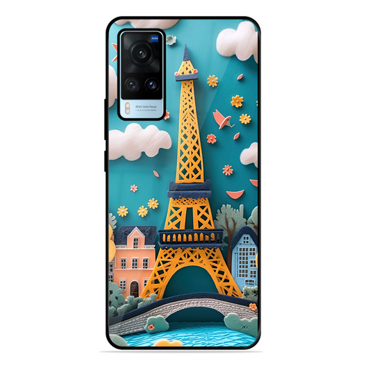 Eiffel Tower Printed Protective Phone Cover forVivo X60