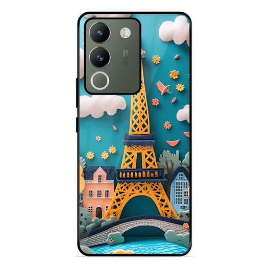 Eiffel Tower Printed Protective Phone Cover forVivo Y200 5G
