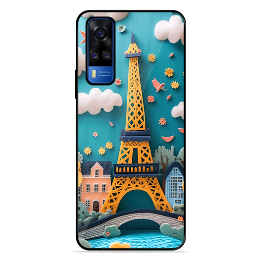 Eiffel Tower Printed Protective Phone Cover forVivo Y51