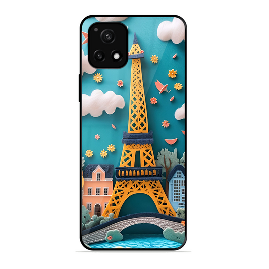 Eiffel Tower Printed Protective Phone Cover forVivo Y52S