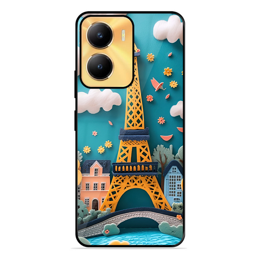 Eiffel Tower Printed Protective Phone Cover forVivo Y56 5G