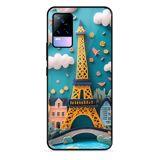 Eiffel Tower Printed Protective Phone Cover forVivo Y73