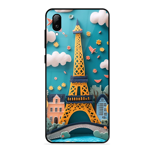Eiffel Tower Printed Protective Phone Cover forVivo Y97