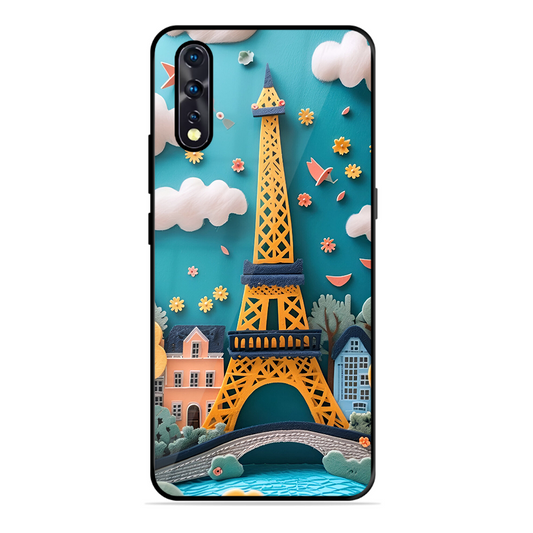 Eiffel Tower Printed Protective Phone Cover forVivo Z1X