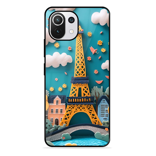 Eiffel Tower Printed Protective Phone Cover forXiaomi Mi 11 Lite Ne 5G