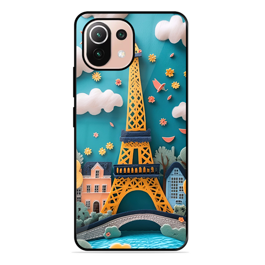 Eiffel Tower Printed Protective Phone Cover forXiaomi Mi 11 Lite