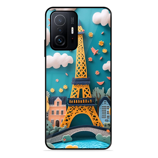 Eiffel Tower Printed Protective Phone Cover forXiaomi Mi 11T Pro 5G