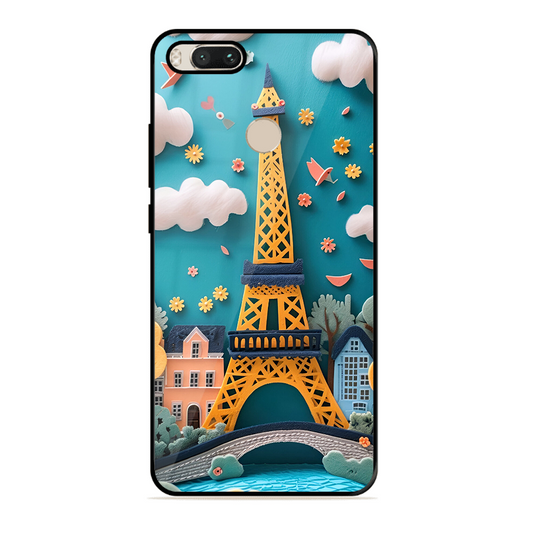 Eiffel Tower Printed Protective Phone Cover forXiaomi Mi A1