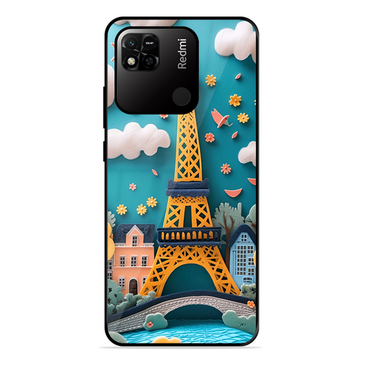 Eiffel Tower Printed Protective Phone Cover forXiaomi Redmi 10A