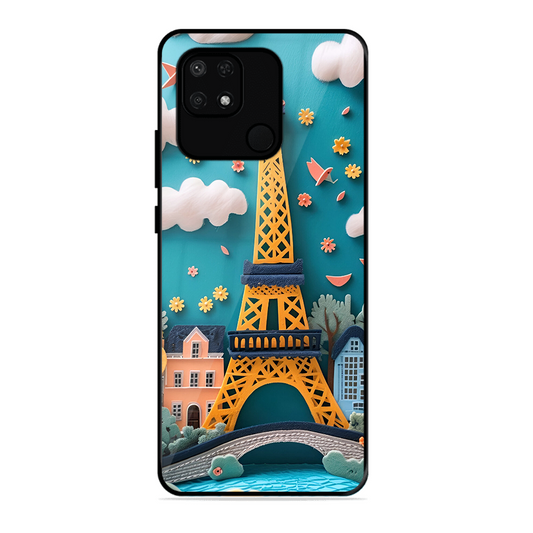 Eiffel Tower Printed Protective Phone Cover forXiaomi Redmi 10 Power
