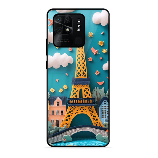 Eiffel Tower Printed Protective Phone Cover forXiaomi Redmi 10
