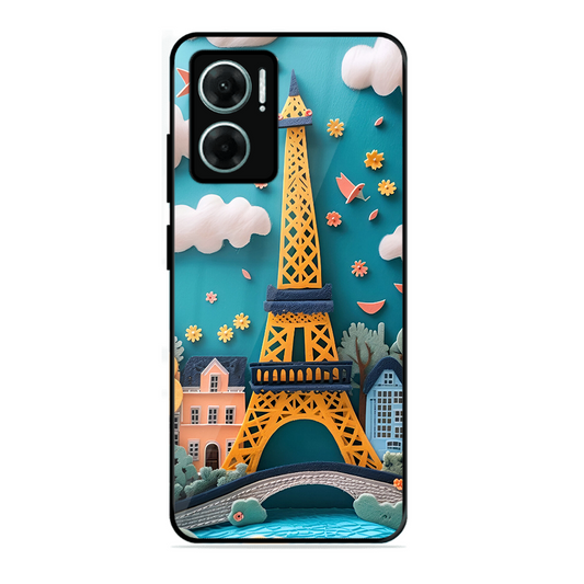 Eiffel Tower Printed Protective Phone Cover forXiaomi Redmi 11 Prime 5G