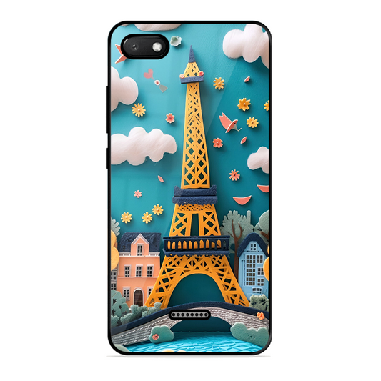 Eiffel Tower Printed Protective Phone Cover forXiaomi Redmi 6A