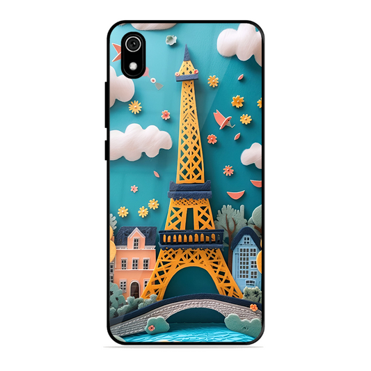 Eiffel Tower Printed Protective Phone Cover forXiaomi Redmi 7A