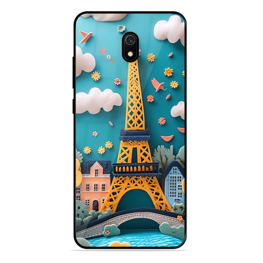 Eiffel Tower Printed Protective Phone Cover forXiaomi Redmi 8A