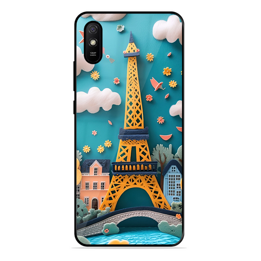 Eiffel Tower Printed Protective Phone Cover forXiaomi Redmi 9A