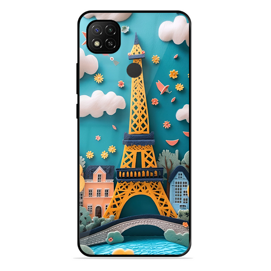 Eiffel Tower Printed Protective Phone Cover forXiaomi Redmi 9
